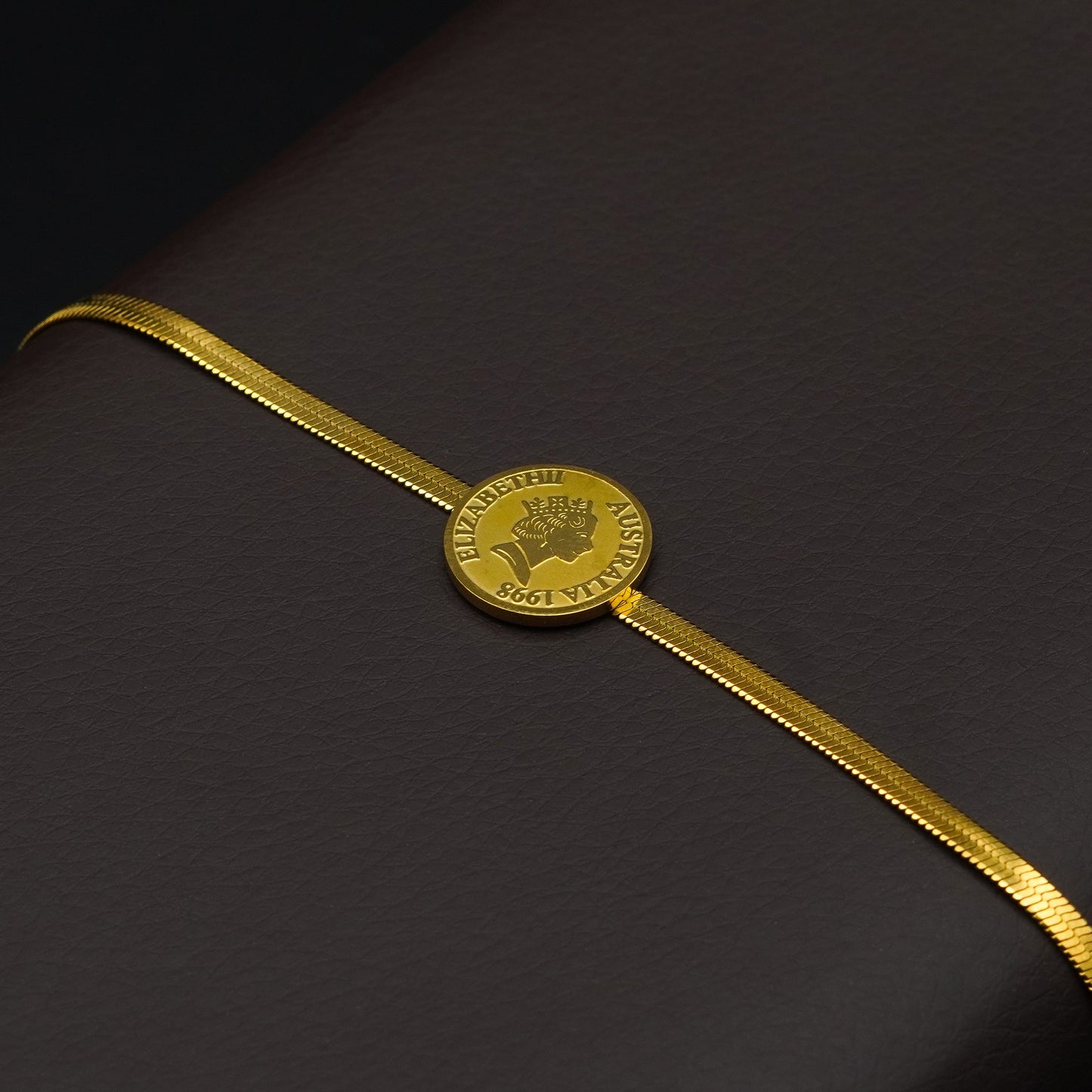 Gold Coin-Tone Neckless