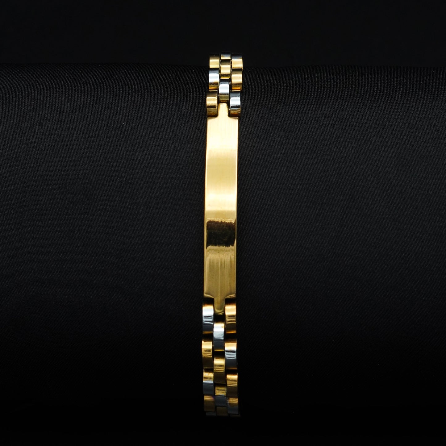 Elegant Two-Tone Metal Bracelet