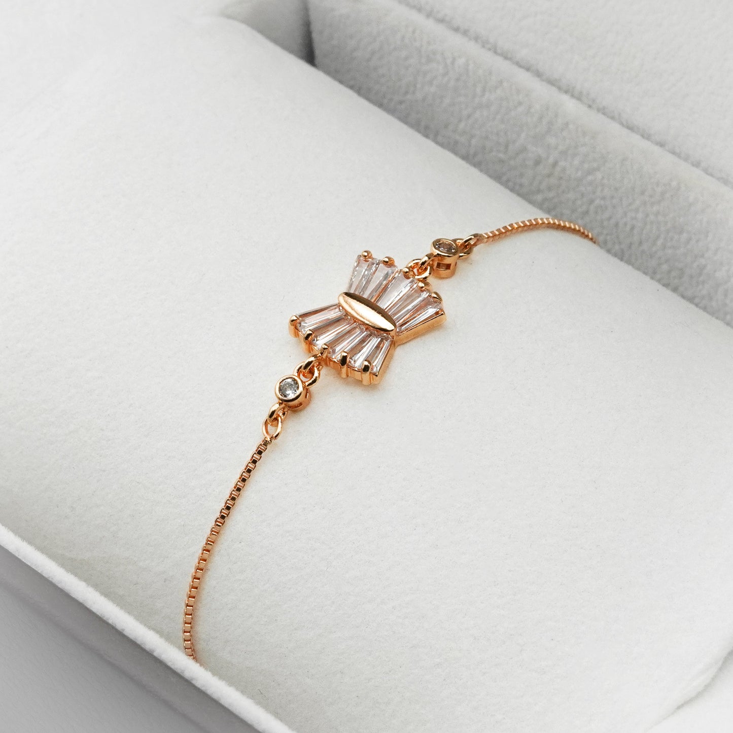 Rose Gold Bow Bracelet