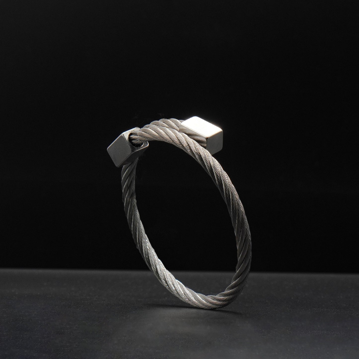 Silver Twisted Cuff Bangle