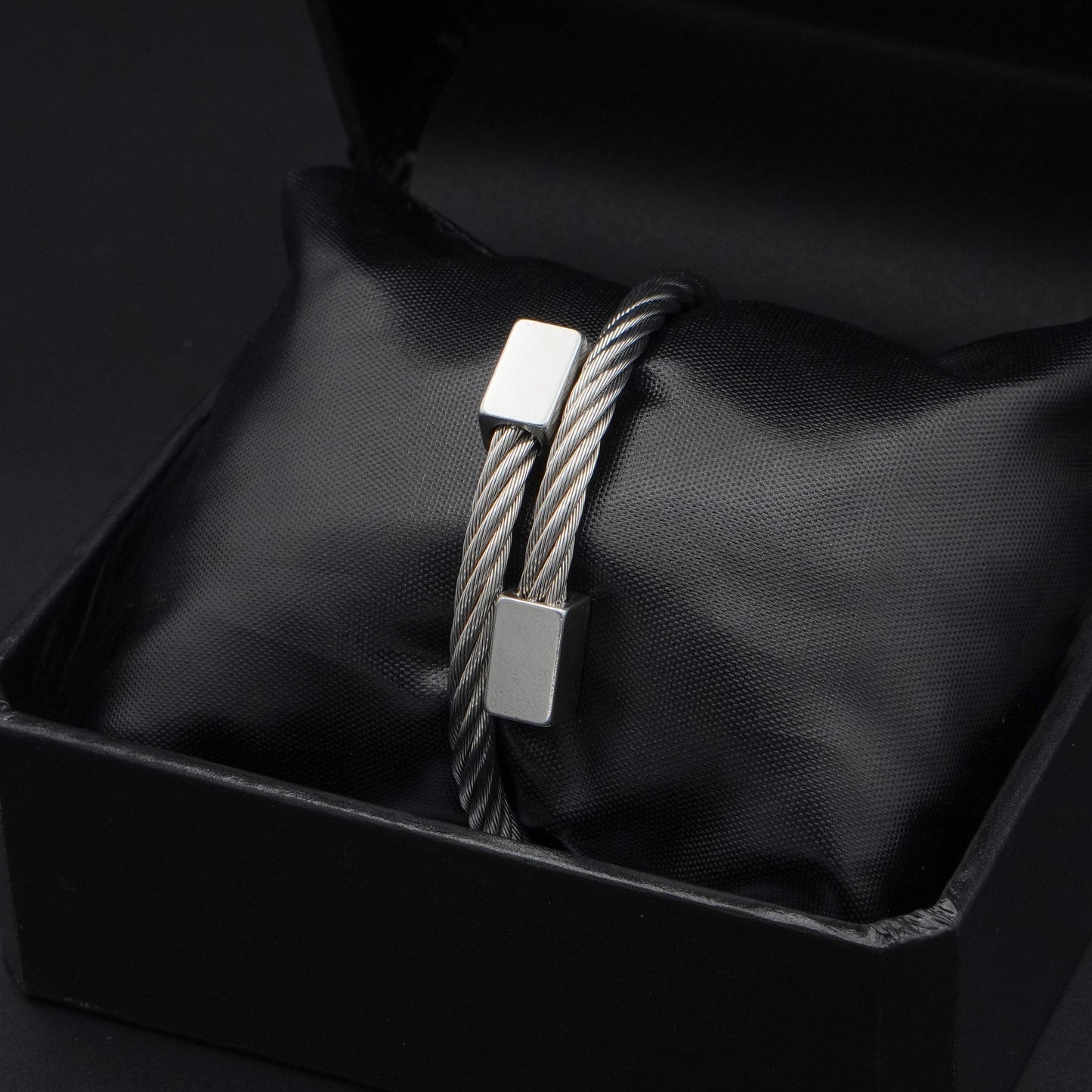 Silver Twisted Cuff Bangle