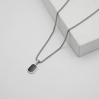 Black Square Locket