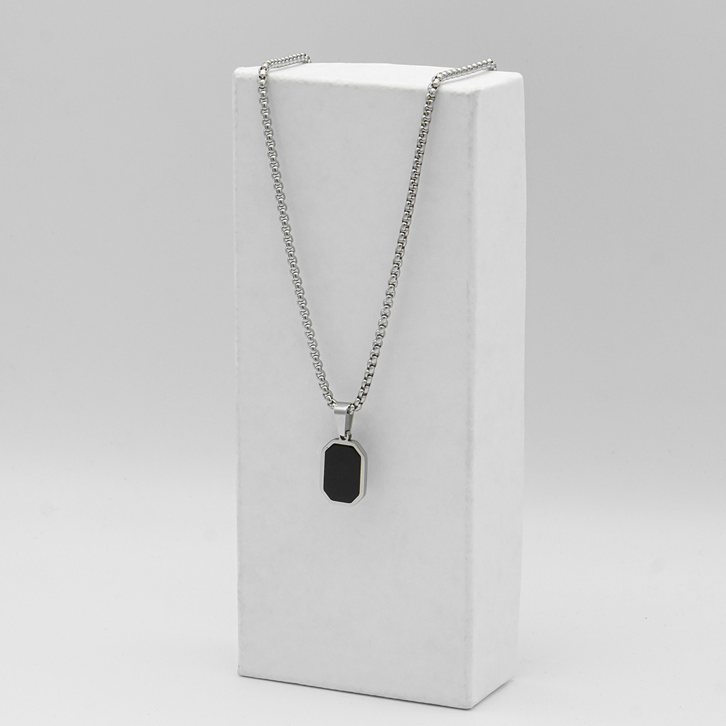 Black Square Necklace