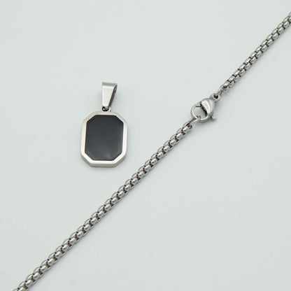 Black Square Locket