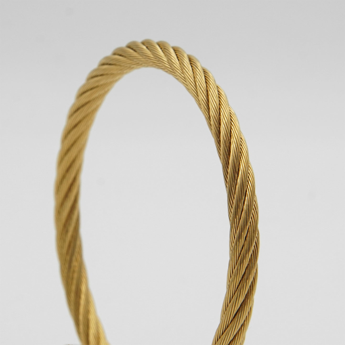 Gold Twisted Cuff Bangle