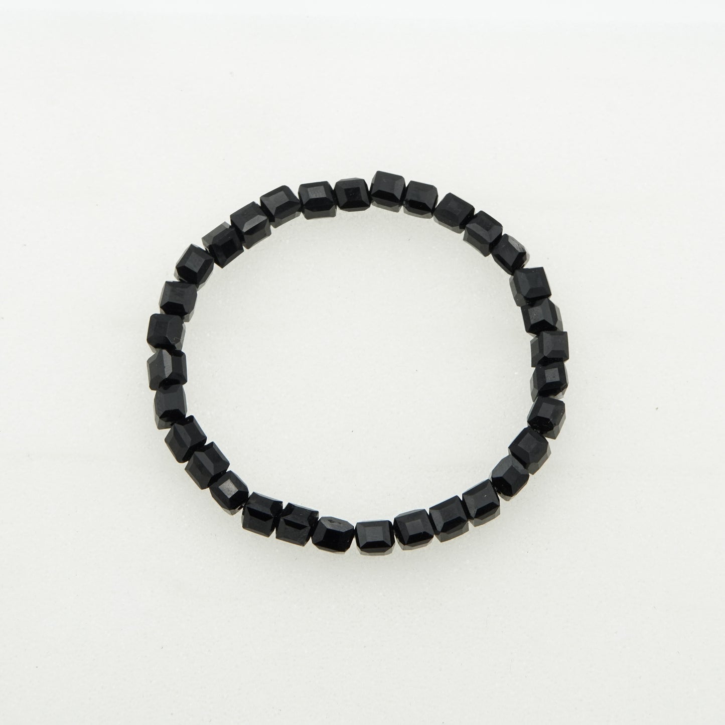 Black Geometric Bead Bracelet