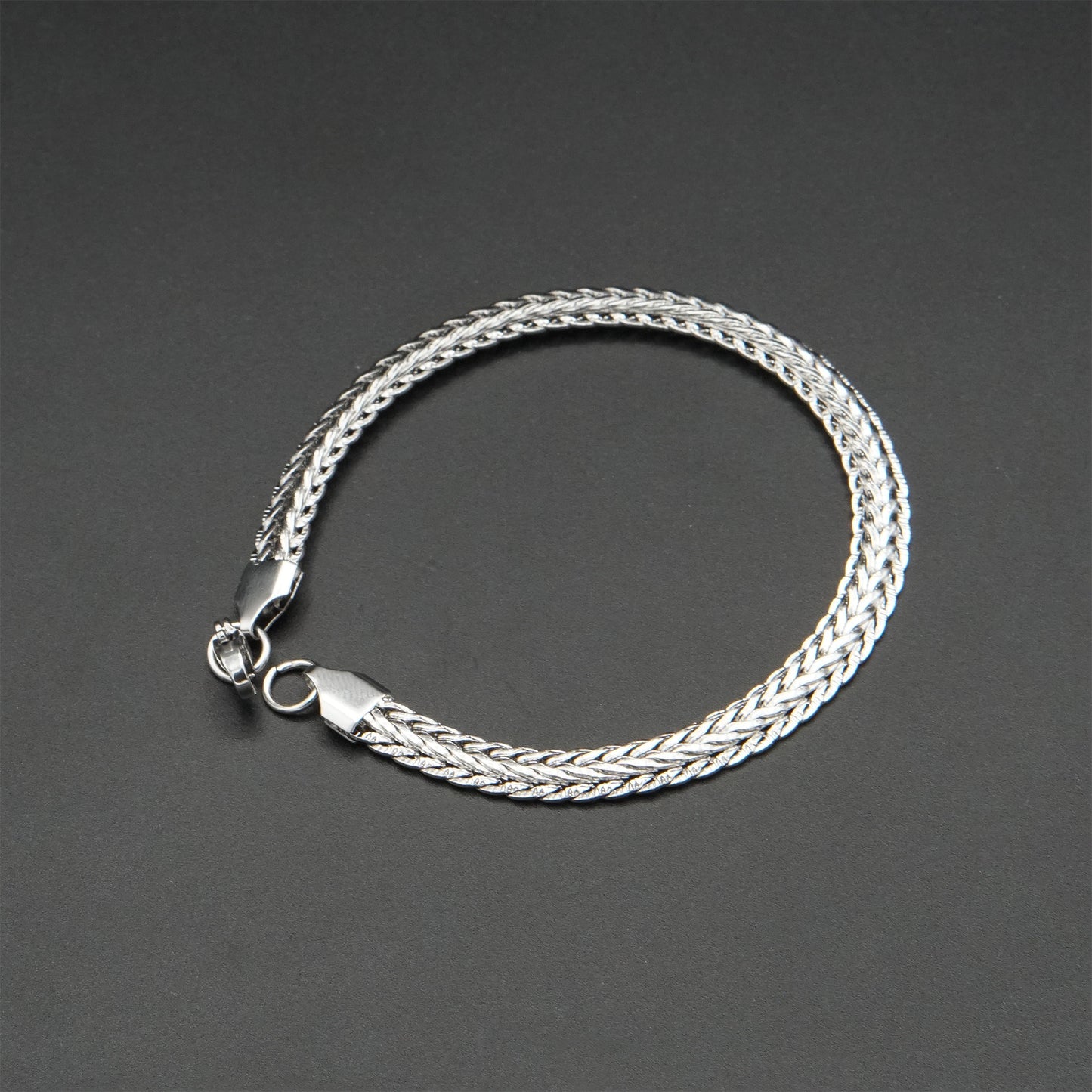 Stainless Steel Braided Chain Bracelet