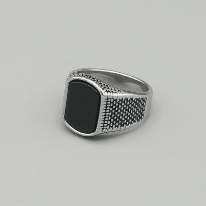 Black Signet Ring