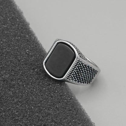 Black Signet Ring