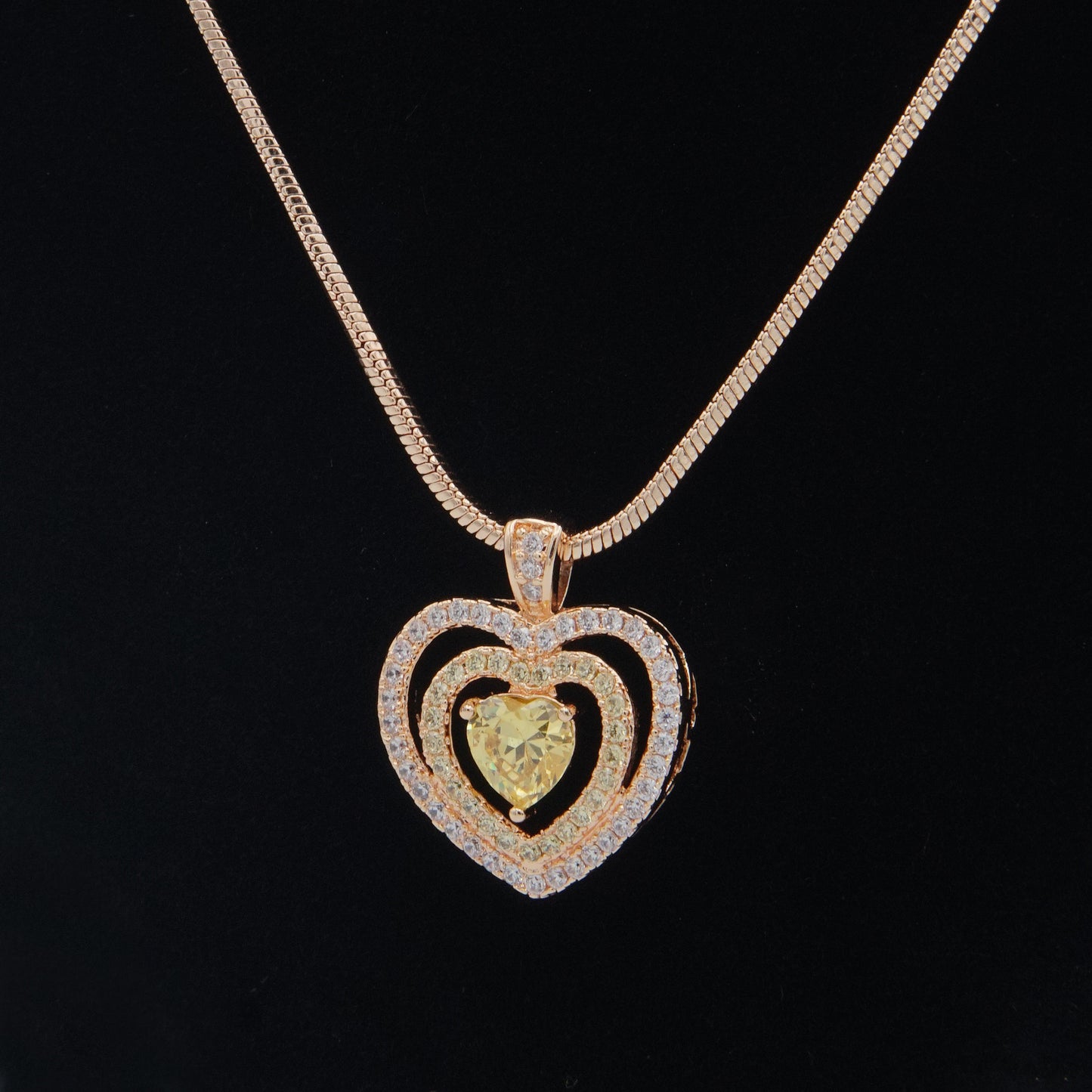 Sparkling Heart-Shaped Necklace