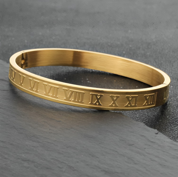 Royal Roman Numerals Bangles